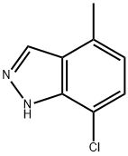 7-chloro-4-methyl-1H-indazole Struktur