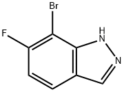 7-Bromo-6-fluoro-1H-indazole Struktur