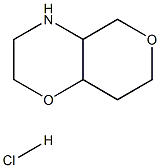 hexahydro-2H,5H-pyrano[4,3-b][1,4]oxazine hydrochloride Struktur