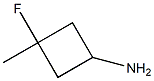3-fluoro-3-methylcyclobutan-1-amine Struktur