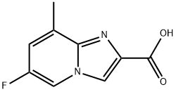 6-fluoro-8-methylimidazo[1,2-a]pyridine-2-carboxylic acid Struktur