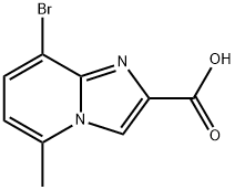 8-Bromo-5-methyl-imidazo[1,2-a]pyridine-2-carboxylic acid Struktur