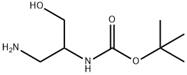 tert-butyl N-(1-amino-3-hydroxypropan-2-yl)carbamate Struktur