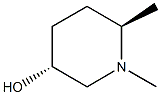 (3R,6R)-1,6-dimethylpiperidin-3-ol Struktur