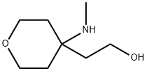 2-[4-(methylamino)oxan-4-yl]ethan-1-ol Struktur