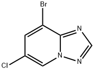 8-Bromo-6-chloro-[1,2,4]triazolo[1,5-a]pyridine Struktur