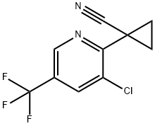 1-(3-CHLORO-5-(TRIFLUOROMETHYL)PYRIDIN-2-YL)CYCLOPROPANECARBONITRILE Struktur