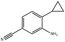 3-Amino-4-(cyclopropyl)benzonitrile Struktur