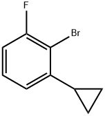 2-bromo-1-cyclopropyl-3-fluorobenzene Struktur