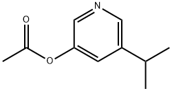 5-(iso-propyl)-3-acetoxypyridine Struktur