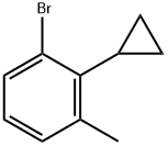 2-(Cyclopropyl)-3-(methyl)bromobenzene Struktur