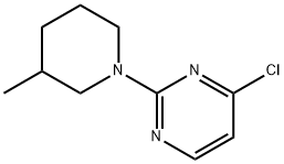 4-CHLORO-2-(3-METHYLPIPERIDIN-1-YL)PYRIMIDINE Struktur