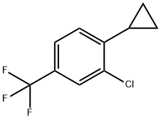 5-Trifluoromethyl-2-cyclopropylchlorobenzene Struktur