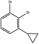 1,2-Dibromo-3-cyclopropylbenzene Struktur