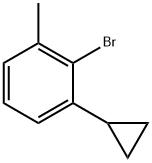 6-(cyclopropyl)-2-(methyl)bromobenzene Struktur