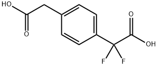 2-[4-(Carboxymethyl)phenyl]-2,2-difluoroacetic Acid Struktur