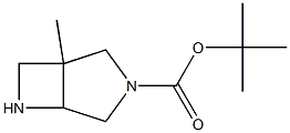 tert-butyl 1-methyl-3,6-diazabicyclo[3.2.0]heptane-3-carboxylate Struktur