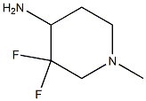 3,3-difluoro-1-methylpiperidin-4-amine Struktur