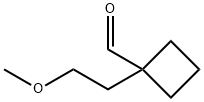 1-(2-methoxyethyl)cyclobutane-1-carbaldehyde Struktur