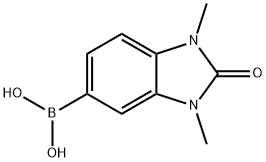 (1,3-dimethyl-2-oxo-2,3-dihydro-1H-benzo[d]imidazol-5-yl)boronic acid Struktur