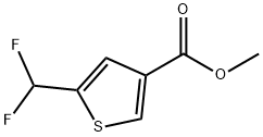 3-Thiophenecarboxylic acid, 5-(difluoromethyl)-, methyl ester Struktur