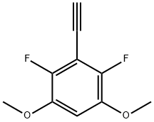 3-ethynyl-2,4-difluoro-1,5-dimethoxybenzene Struktur