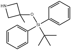 3-[(TERT-BUTYLDIPHENYLSILYL)OXY]-3-METHYLAZETIDINE Struktur