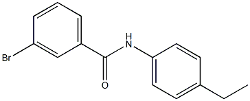 3-bromo-N-(4-ethylphenyl)benzamide Struktur