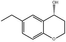 (4R)-6-ethyl-3,4-dihydro-2H-1-benzopyran-4-ol Struktur