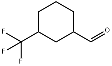 3-(trifluoromethyl)cyclohexane-1-carbaldehyde Struktur