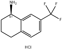 (1R)-7-(TRIFLUOROMETHYL)-1,2,3,4-TETRAHYDRONAPHTHYLAMINE HYDROCHLORIDE Struktur