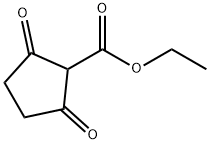 Cyclopentanecarboxylic acid, 2,5-dioxo-, ethyl ester Struktur