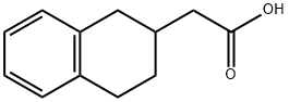 2-(1,2,3,4-tetrahydronaphthalen-2-yl)acetic acid Struktur