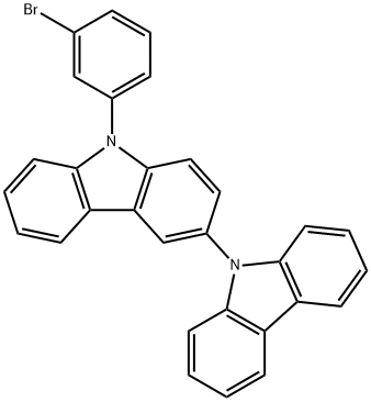 9-(3-bromophenyl)-3,9'-Bi-9H-carbazole Struktur