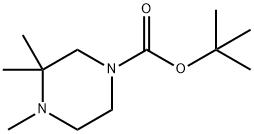 tert-Butyl 3,3,4-trimethylpiperazine-1-carboxylate Struktur