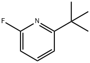 2-Fluoro-6-(tert-butyl)pyridine Struktur