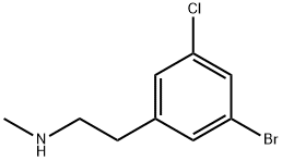 [2-(3-bromo-5-chlorophenyl)ethyl](methyl)amine Struktur