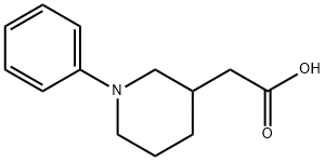 1-Phenyl-3-piperidineacetic acid Struktur