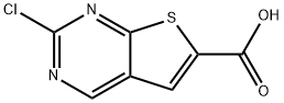 2-chlorothieno[2,3-d]pyrimidine-6-carboxylic acid Struktur