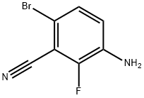 3-amino-6-bromo-2-fluorobenzonitrile Struktur