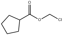 Cyclopentanecarboxylic acid chloromethyl ester Struktur