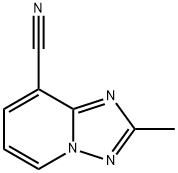 2-methyl-[1,2,4]triazolo[1,5-a]pyridine-8-carbonitrile Struktur