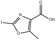 2-iodo-5-methyloxazole-4-carboxylic acid Struktur