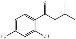 1-(2,4-dihydroxyphenyl)-3-methylbutan-1-one Struktur