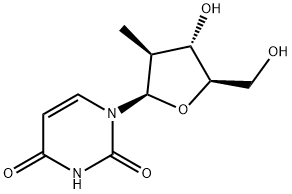 1-((2R,3S,4S,5R)-4-hydroxy-5-(hydroxymethyl)-3-methyltetrahydrofuran-2-yl)pyrimidine-2,4(1H,3H)-dione Struktur