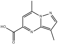 3,7-dimethylpyrazolo[1,5-a]pyrimidine-5-carboxylic acid Struktur