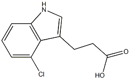 3-(4-Chloro-3-indolyl)propanoic Acid Struktur