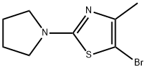 5-Bromo-4-methyl-2-(pyrrolidino)thiazole Struktur