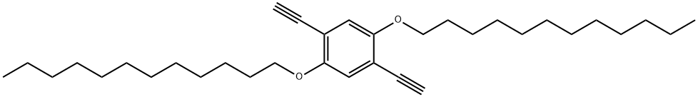 1,4-bis(dodecyloxy)-2,5-diethynylbenzene Struktur