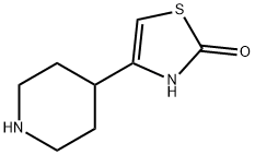 2-Hydroxy-4-(piperidin-4-yl)thiazole Struktur